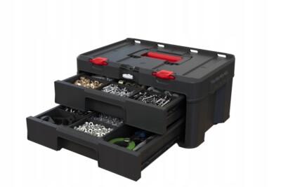 Keter Stack 'N' Roll 37,1 l Box mit 2 Schubladen