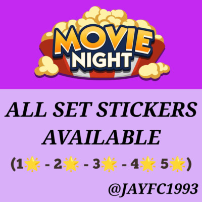 All set stickers available  1-2-3-4-5 STAR sticker - Mono_poly_go stickers