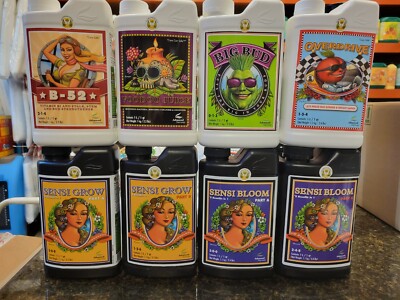 Advanced Nutrients Bundle Hobbyist Level 1 L Ea Sensi Grow A&B, Bloom A&B plus  
