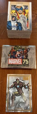 2014 Rittenhouse MARVEL 75th Anniversary Complete Base Set (90) + Wrapper/Promo