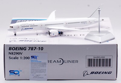 航空機・ヘリコプター SQ Wings 1:200 B787-10 N8290V SQ Wings 1:200 Explorer Boeing B787-10 Diecast Aircraft Jet