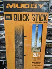 5 Muddy Quick Sticks (20 Feet) Tree Stand Climbing Sticks Steel Ladder Foot Step