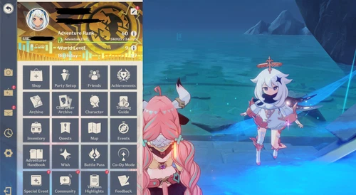 Genshin impact account NA AR 60 (25-Five Star Characters & 19 Five Star Weapons)