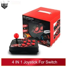 4 in 1 Retro Arcade Game Joystick Controller USB Wired for PS3/Switch/PC/Android