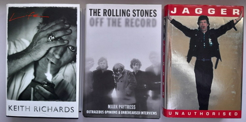 Rolling Stones Job Lot - HB Books- Life(Keith)-Unauthorised(Mick)-Off The Record