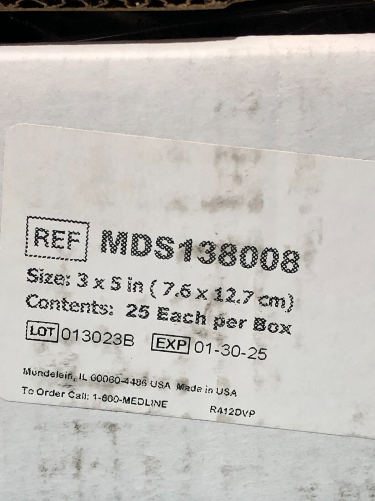 DeNovo Disposable 3 x 5" Instant Infant Heel Warmer 25 per Box