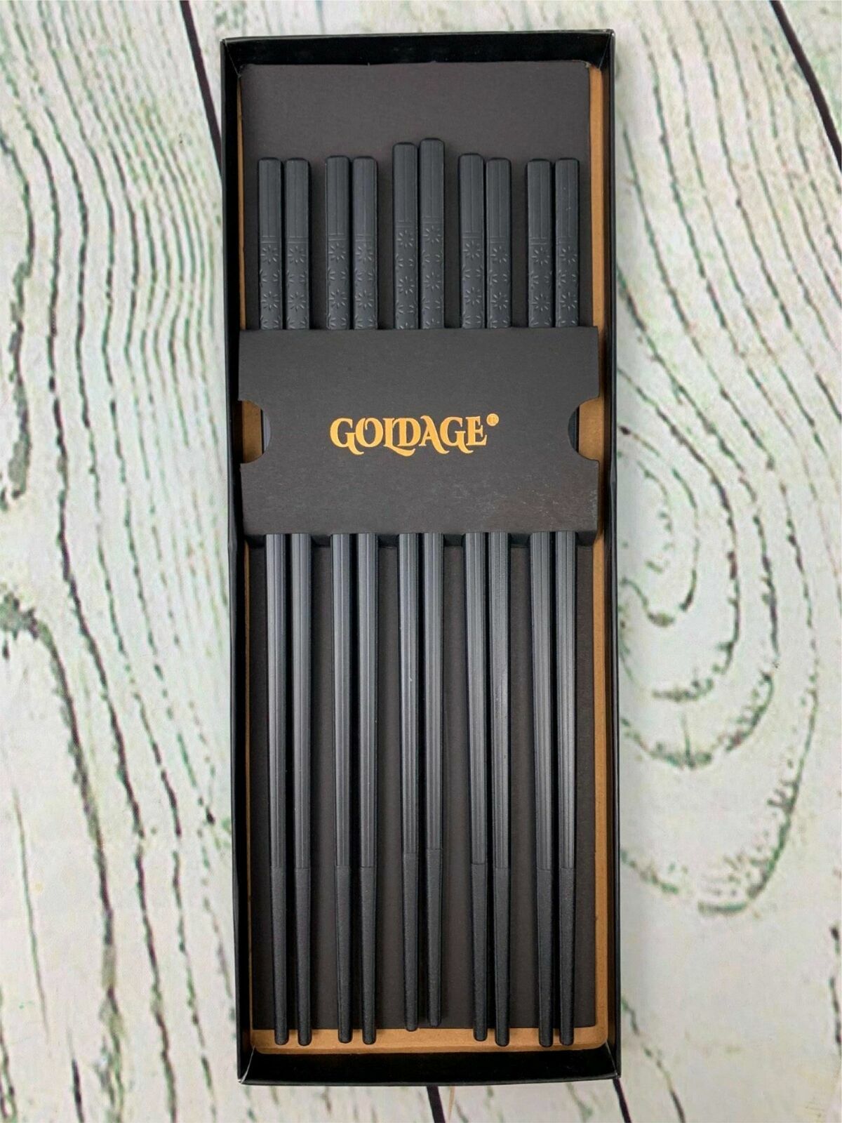 Goldage 5-Pairs Fiberglass Dishwasher-safe Chopsticks Japanese Minimalism - Reflection