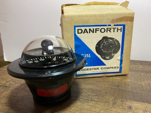 Vintage Danforth LODESTAR Compass Made USA Marine Nautical Boat C-151 - 第 1/9 張圖片