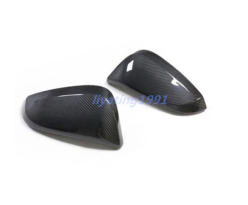 Real Carbon Fiber Car Side Mirror Cover Caps For Toyota Highlander 2015-2018 - Picture 1 of 6