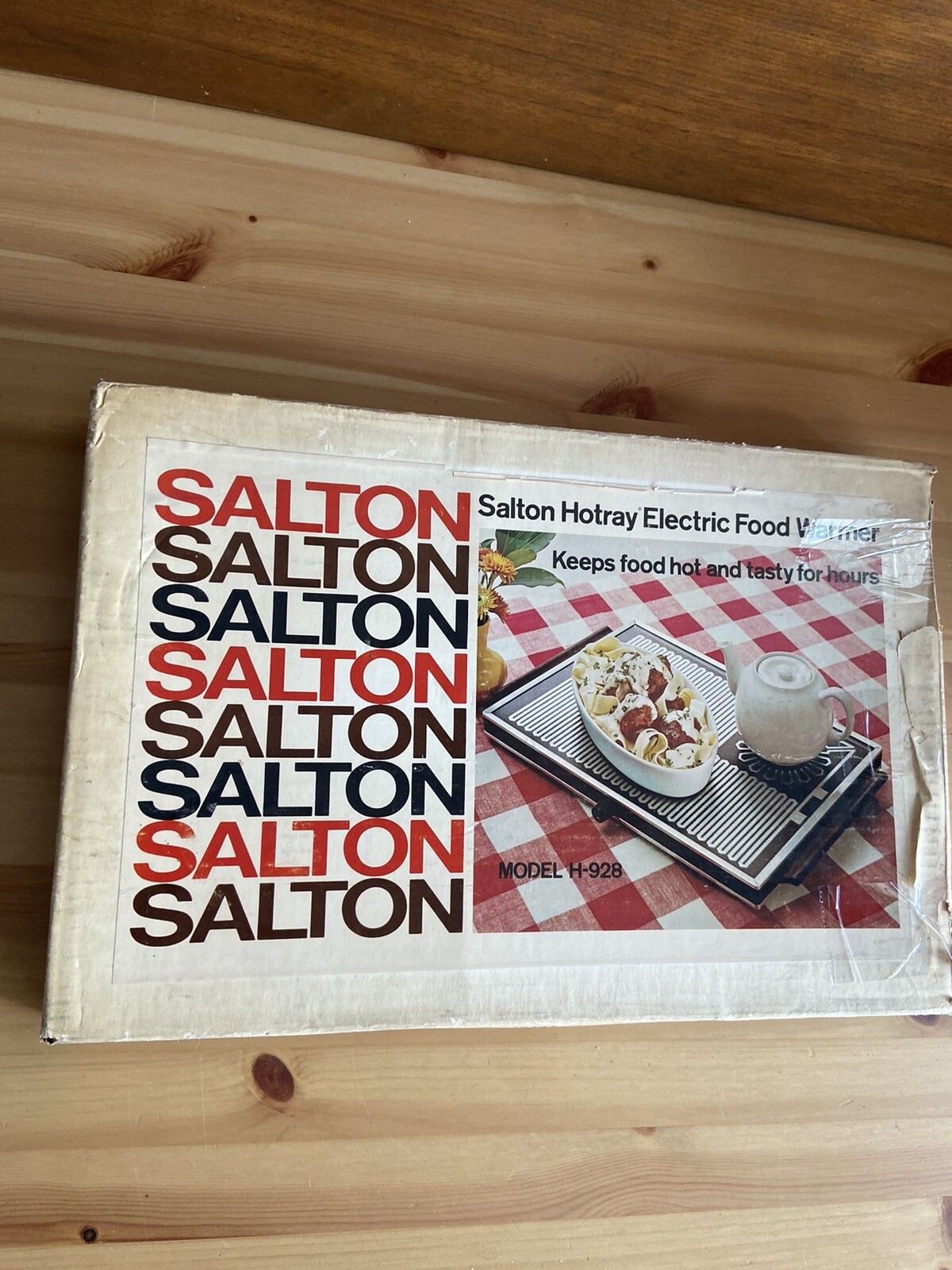 Vintage Salton Hot Tray Automatic Food Warming Tray H928 w Cord Booklet