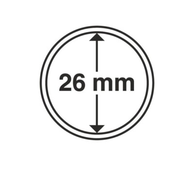 Leuchtturm Grips Münzkapseln 26 mm, 100er Pack No. 313851