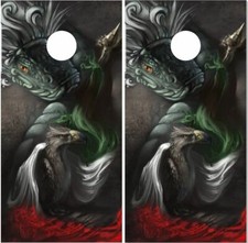 Dragons Cornhole Wrap Bag Toss Skin Decal Sticker