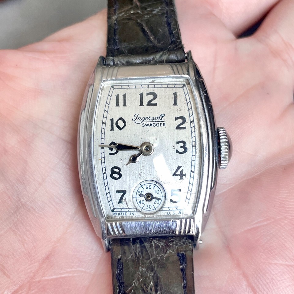 1930s Ingersoll Swagger dress watch, Impeccable condition, Serviced, EU ...