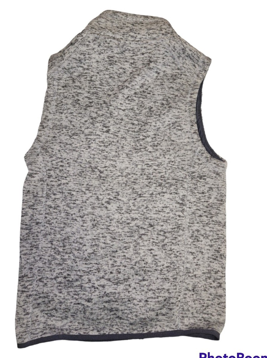 Beverly Hills Polo Club Mens S Gray Marled Zip Up Vest Pockets