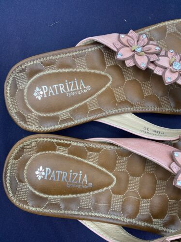 Patrizia by Spring Step Womens Size 39 Flip Flops Pink Flowers - Picture 2 of 8