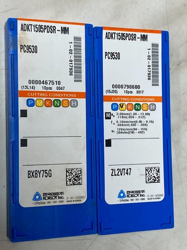 KORLOY ADKT 1505PDSR-MM PC 9530 20pcs - Imagen 3 de 5