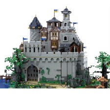 Modubrix Mocs Bloques de Construcción Halcón Negro Castillo Real Juegos Ladrillos Kits de Juguete