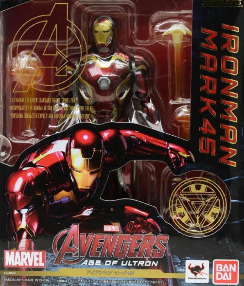 New Bandai SH Figuarts Avengers Iron Man Mark 45 155mm ABS & PVC From Japan