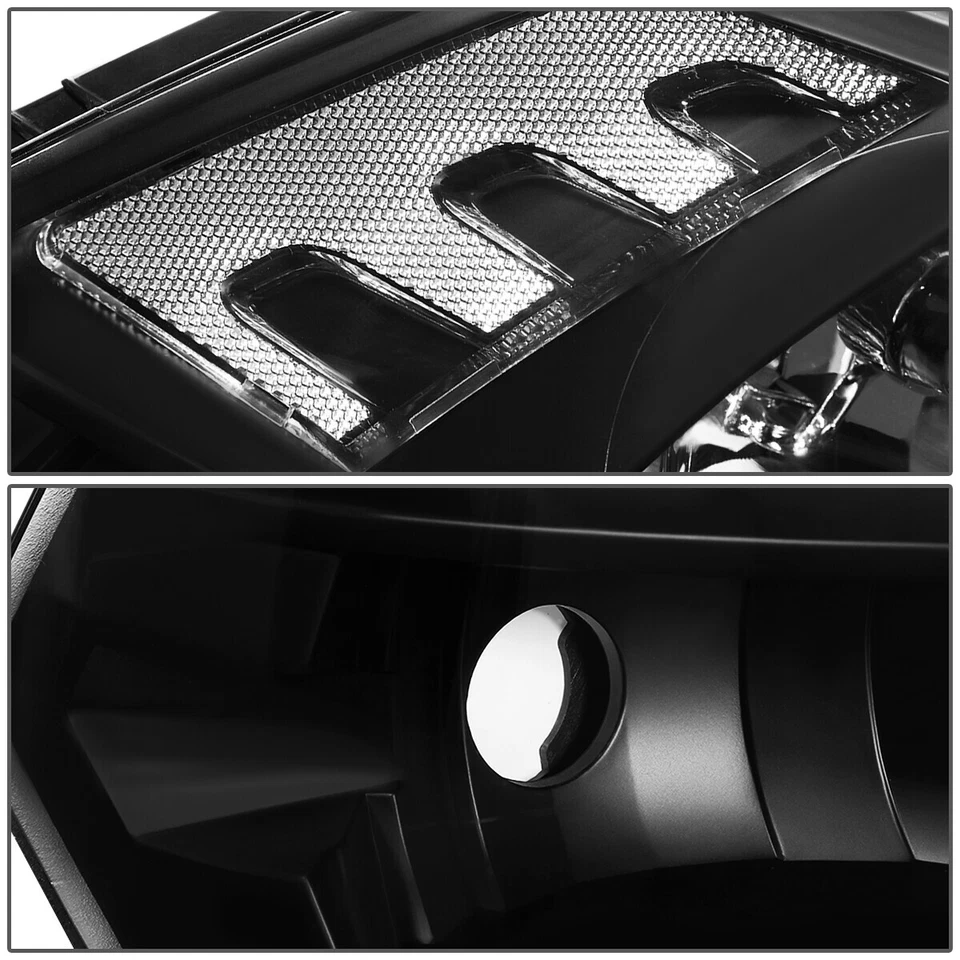 PARA 2009-2018 RAM 1500/2500/3500 LÂMPADAS DE FAROL DE SINAL COM KIT LED + VENTILADOR PRETO - Imagem 3 de 4