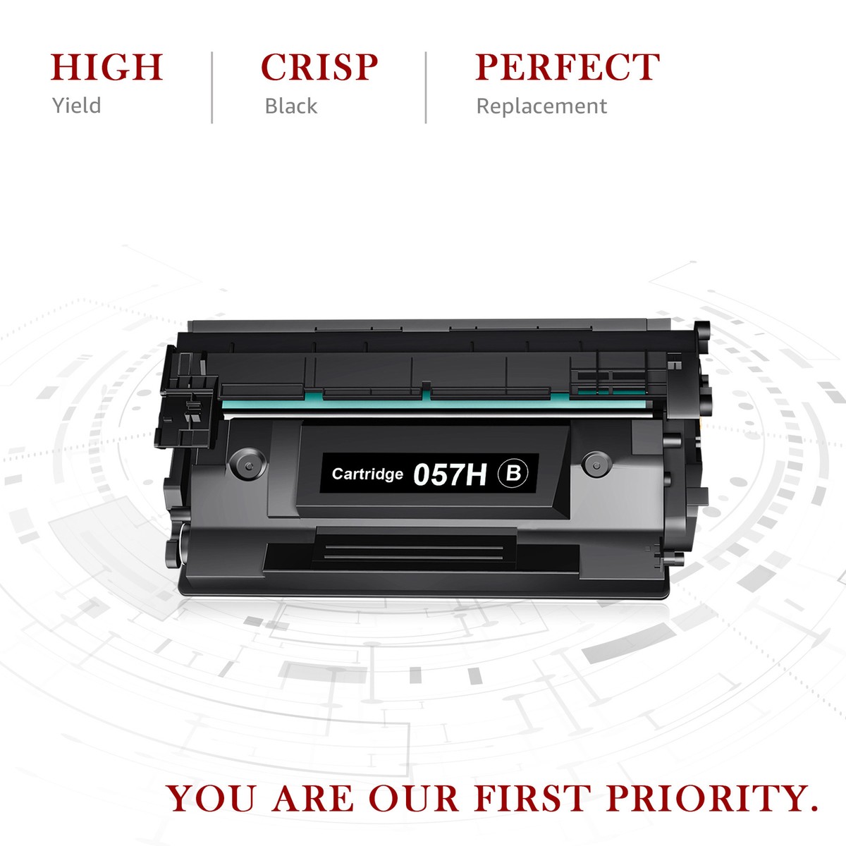 1x 057H Toner for Canon 057 ImageCLASS MF445dw LBP227dw LBP226dw