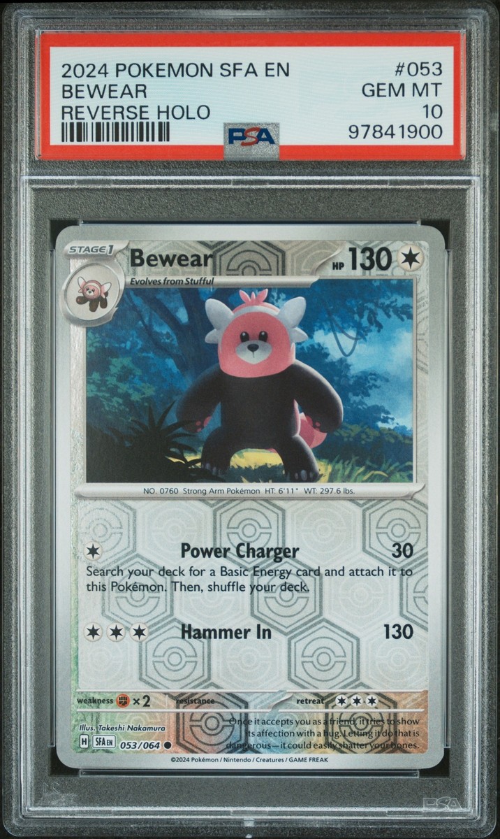 PSA 10 - 2024 POKEMON SFA EN-SHROUDED FABLE 053 BEWEAR PSA 10 - 2024 POKEMON SFA EN-SHROUDED FABLE 053 BEWEAR
