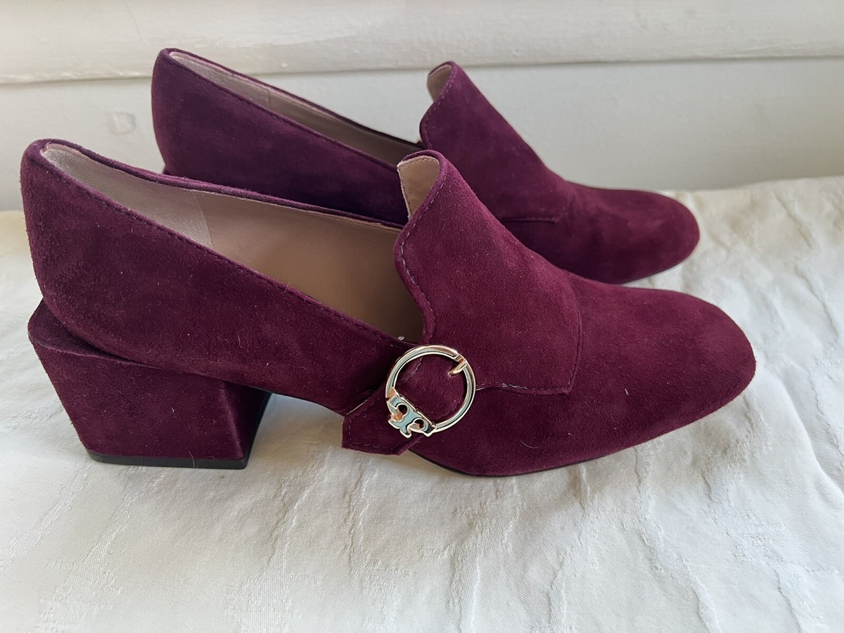 Tory Burch
Women\'s Suede Tess Block-Heel Loafers Size 7 1/2 Tory Burch Tess Loafer Pump Burgundy Port Suede Size 6.5 M  main image 2