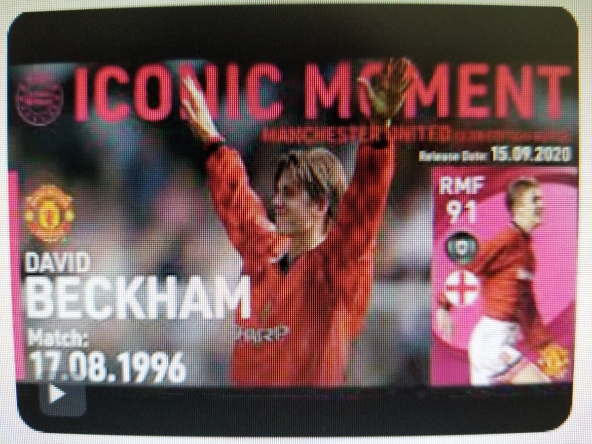 1996 DAVID BECKHAM ROOKIE YEAR figure ICONIC MOMENT: 1996 WONDER 