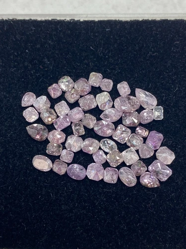 Fancy pink natural diamond lot 1+ct Scoop fancy multiple shape mix cut diamond