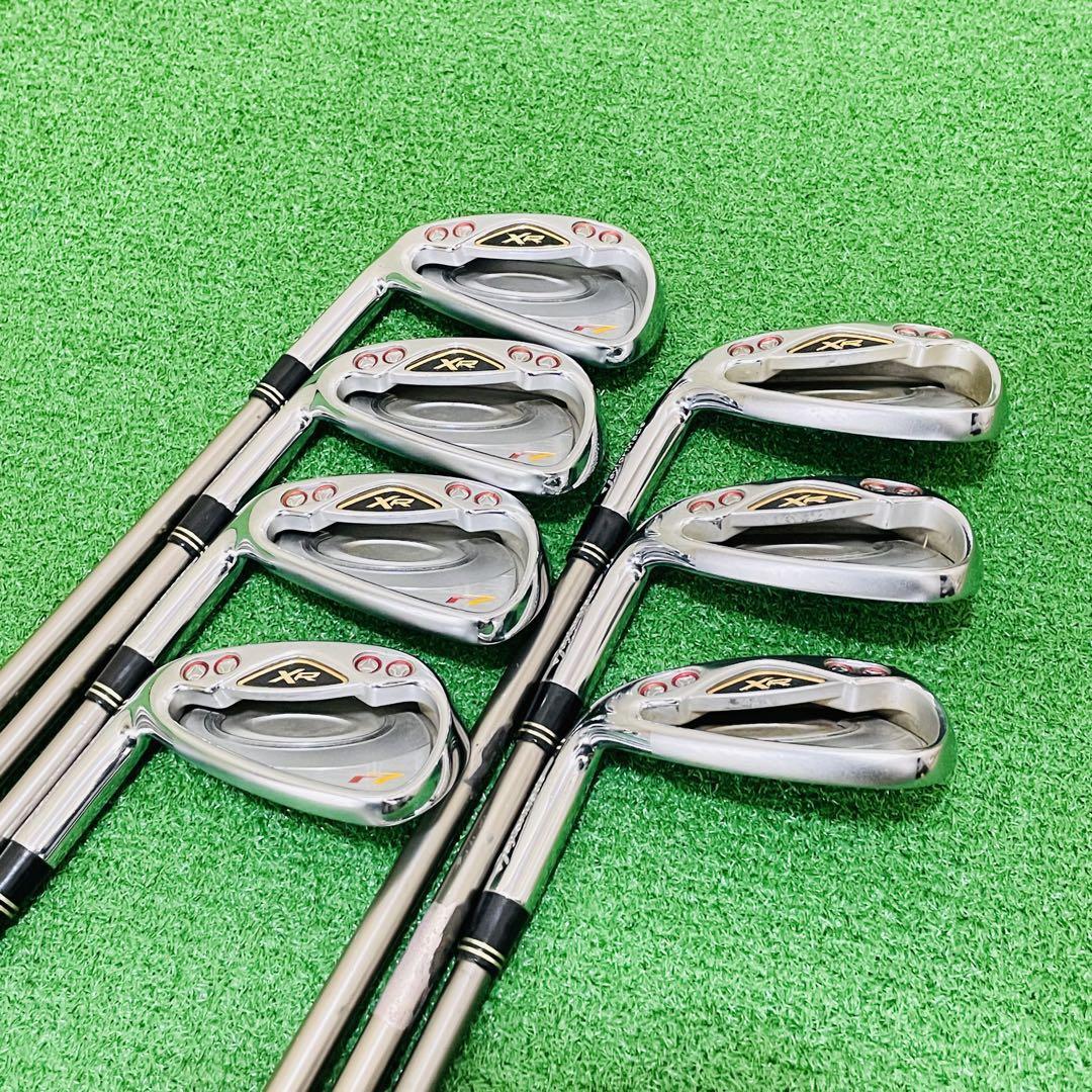 TaylorMade アイアンセット 5-9,P REAX R-Flex TaylorMade r7 XR Iron Set 5-9+Pw+Aw REAX 50 Flex-R 7pcs