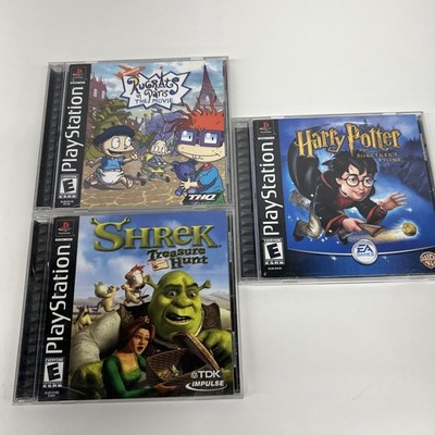 3 PlayStation 1 Games: Shrek, Rugrats And Harry Potter. All Tested And Working