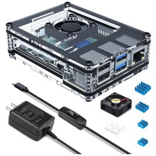 Clear Acrylic Case for Raspberry Pi 4 Model B