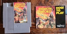 NES Demon Sword Instruction Booklet Tested And Working 