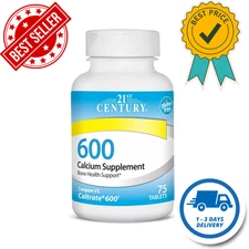 Calcium Supplement, 600 mg, 75 Count