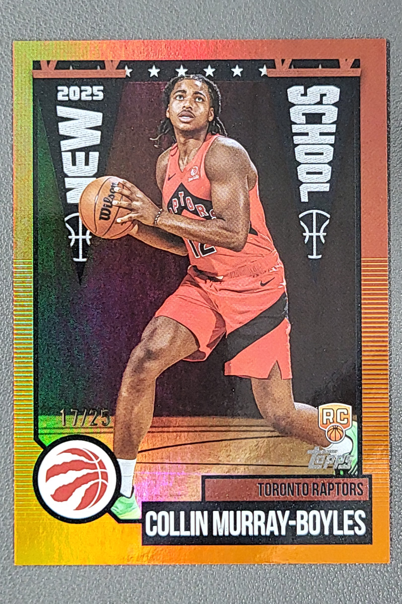 2025-26 Topps Collin Murray-Boyles New School Orange Rainbow RC /25 #NS-9