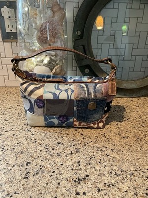COACH Vintage DENIM Patchwork Demi Hobo Bag LIMITED EDITION