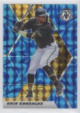 2021 Panini Mosaic Reactive Blue Mosaic Prizm Erik Gonzalez #114 00gy