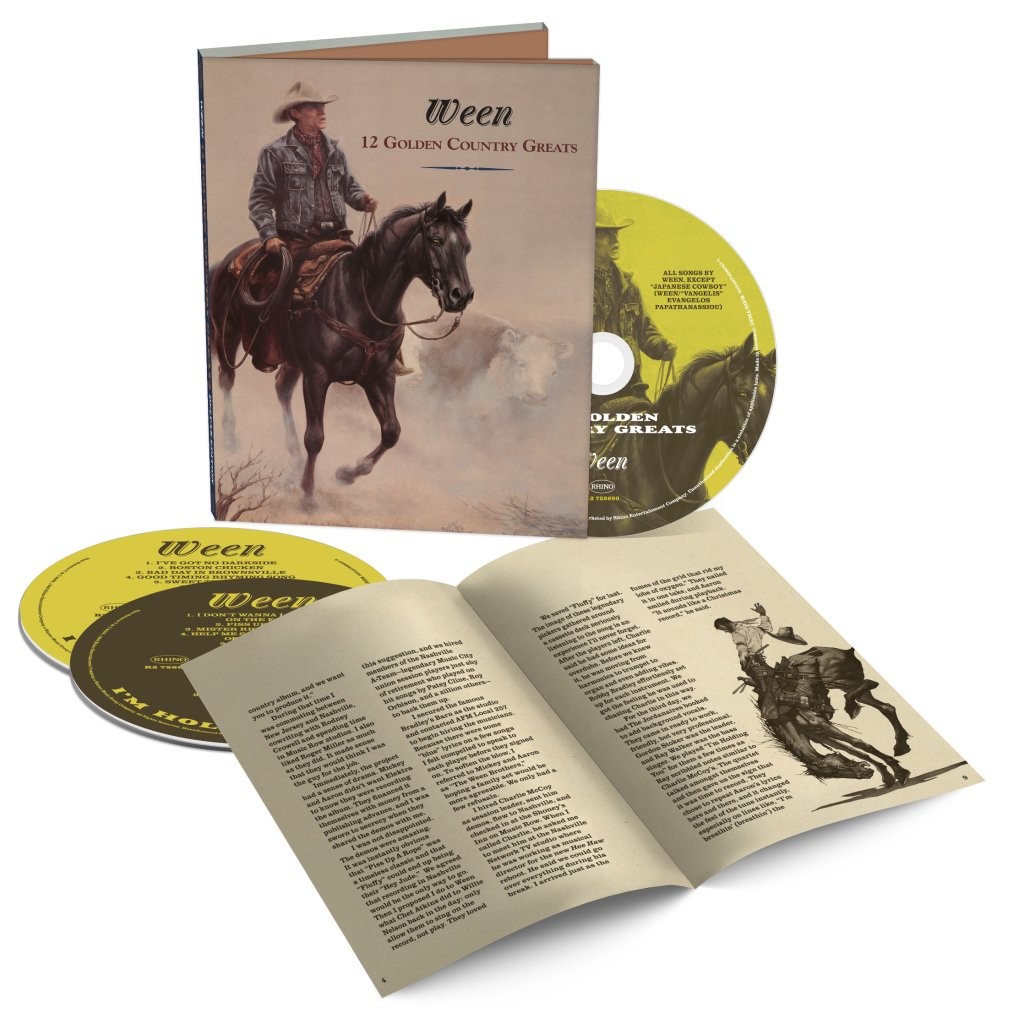 Ween 12 Golden Country Greats triple CD Europe Elektra 2026 Deluxe 3CD - PRESALE