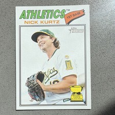 Topps Heritage Nick Kurtz Athletics Rookie Card #275 MLB 2025