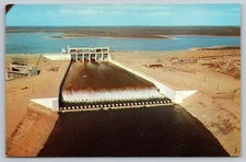 Falcon Dam and Lake Texas Vintage Linen Postcard by Dexter