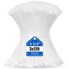 100-1000Pcs Nylon Cable Zip Ties Adjustable Self-Locking Cord Ties Durable Plast