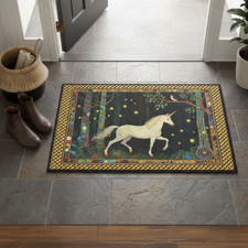 Unicorn Area Rug, Enchanted Forest Carpet, Fantasy Nursery Decor, Whimsical