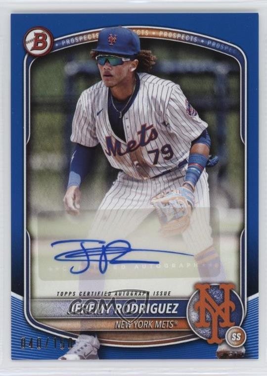 2025 Bowman Paper Prospect Retail Blue 40/150 Jeremy Rodriguez #BPA-JR Auto 0wq4