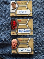 TRISTAR RARE TNA AUTOGRAPH WRESTLING TRADING CARDS X 3 + FREE POST