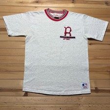 Vintage 90s Boston Red Sox Baseball Sports Embroidered T-Shirt USA - Size Large