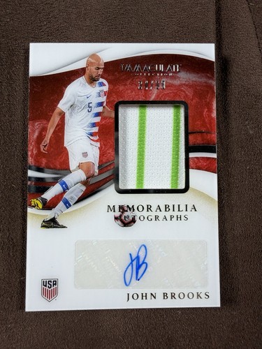 2020 Immaculate Soccer John Brooks Match-Worn Patch AUTO 34/99