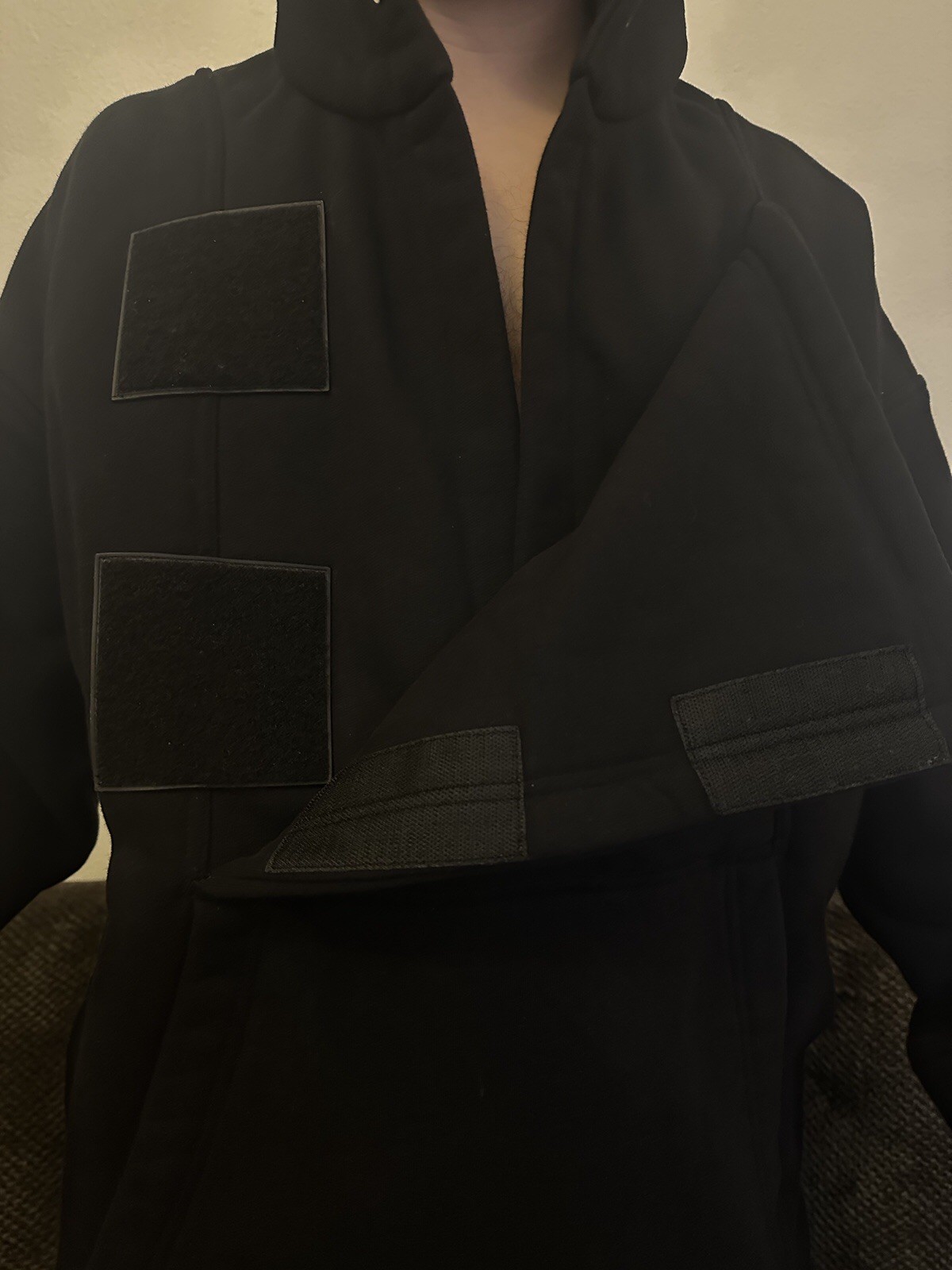 Givenchy Maxipocketed Oversized Black Hoodie Open… - image 5