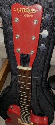 1980 s Voyager By Arbor 2 Pickup Les Paul Shape Electric Guitar