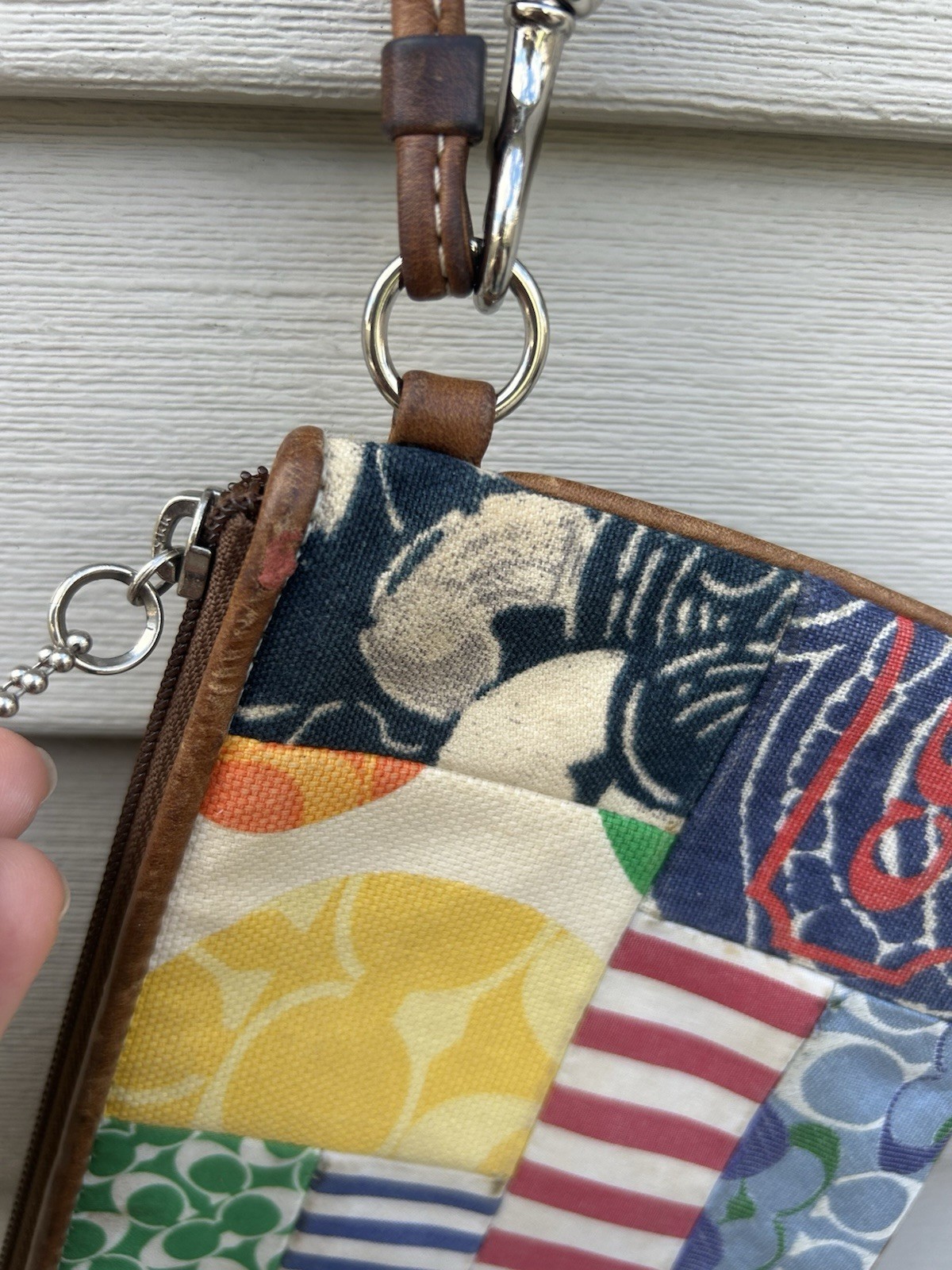 COACH PATCHWORK WRISTLET Needs Cleaning Read Desc… - image 8