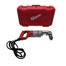 Milwaukee 1107-1 1/2" Heavy Duty Right Angle Drill 7 Amp 0-500 RPM w/ Case