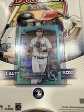 2025 Bowman Chrome refractor Colt Emerson aqua shimmer /125 - Mariners